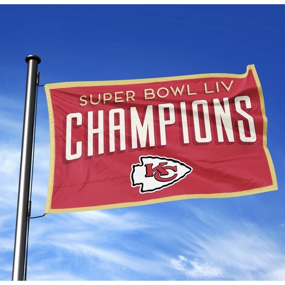 KC Chiefs Super Bowl LIV 54 Champions 2020 Red Friday Flag Collector Series #7